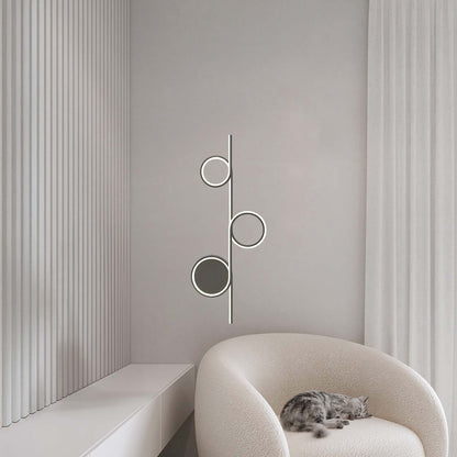 Rhythmic Line Eclectic Metal Wall Light