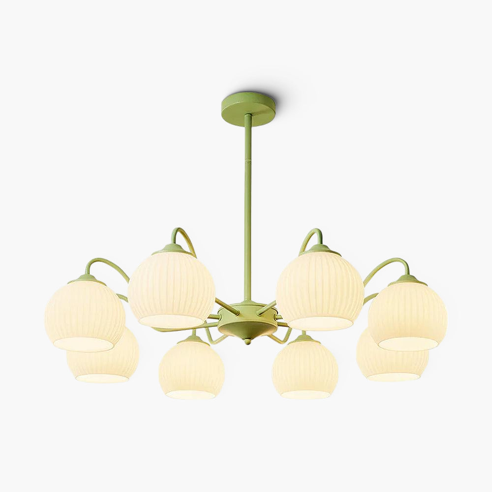 Ribbed Matcha Chandelier