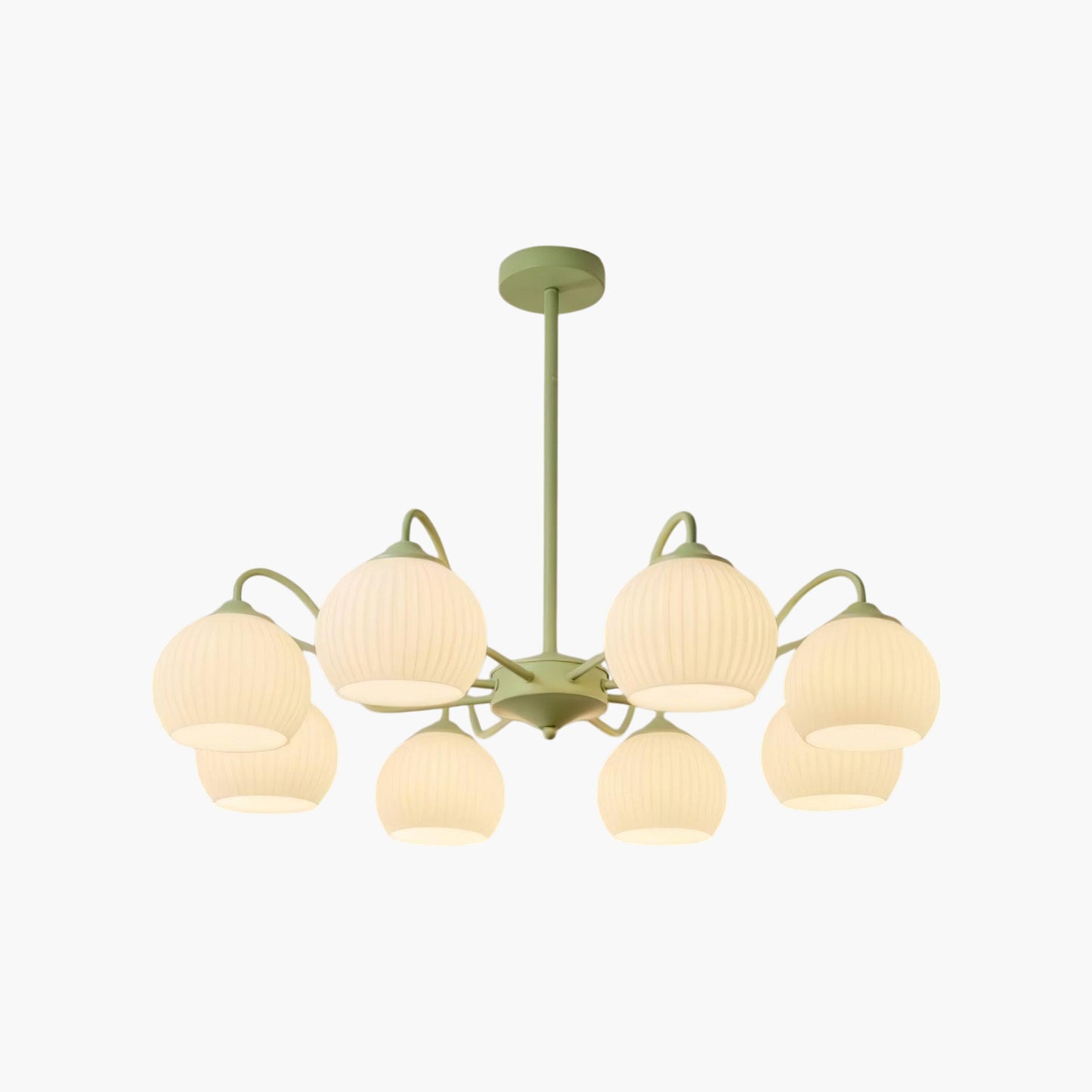 Ribbed Matcha Chandelier