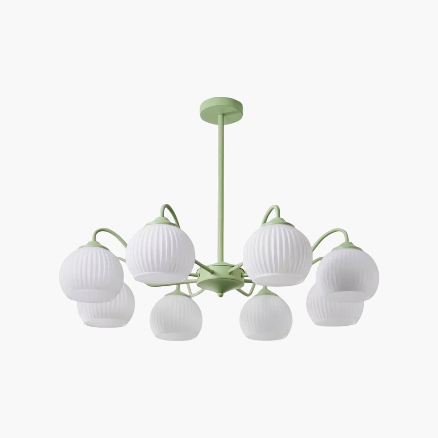 Ribbed Matcha Chandelier