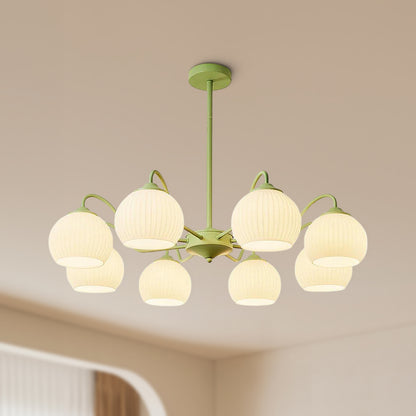 Ribbed Matcha Chandelier