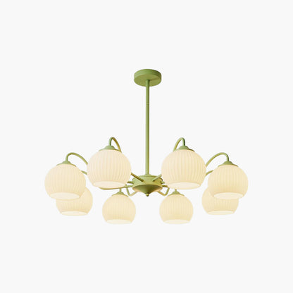 Ribbed Matcha Chandelier