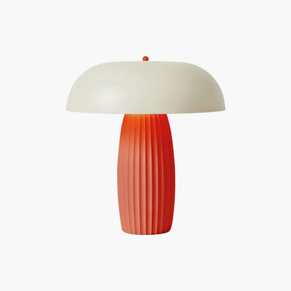 Ribbed Mushroom Modern Metal Table Lamp