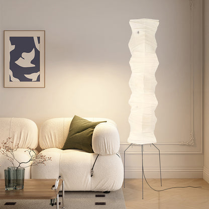 Rice Paper Traditional Metal Floor Lamp