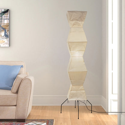 Rice Paper Traditional Metal Floor Lamp