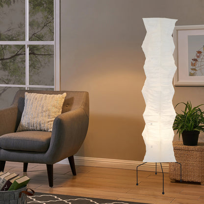 Rice Paper Traditional Metal Floor Lamp