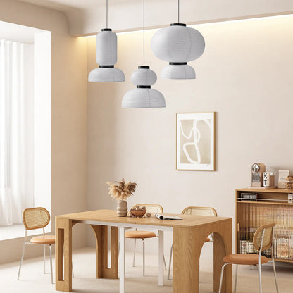 Rice Paper Lantern Modern Metal Pendant lamp