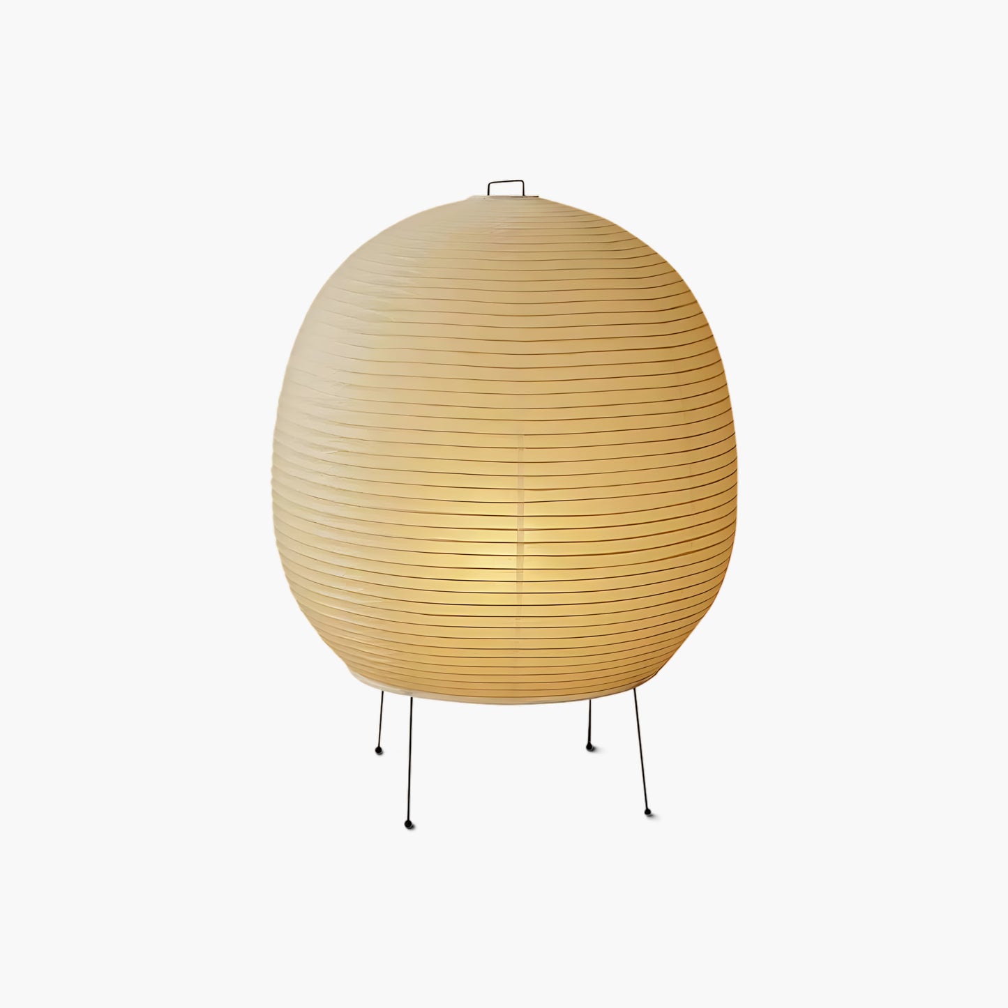 Rice Paper Lantern Minimalist Metal Table Lamp