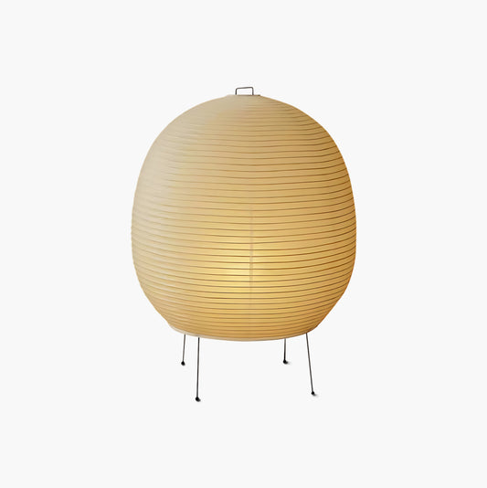 Rice Paper Lantern Minimalist Metal Table Lamp