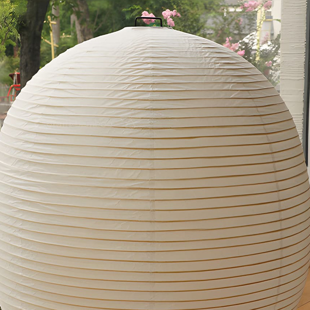 Rice Paper Lantern Minimalist Metal Table Lamp