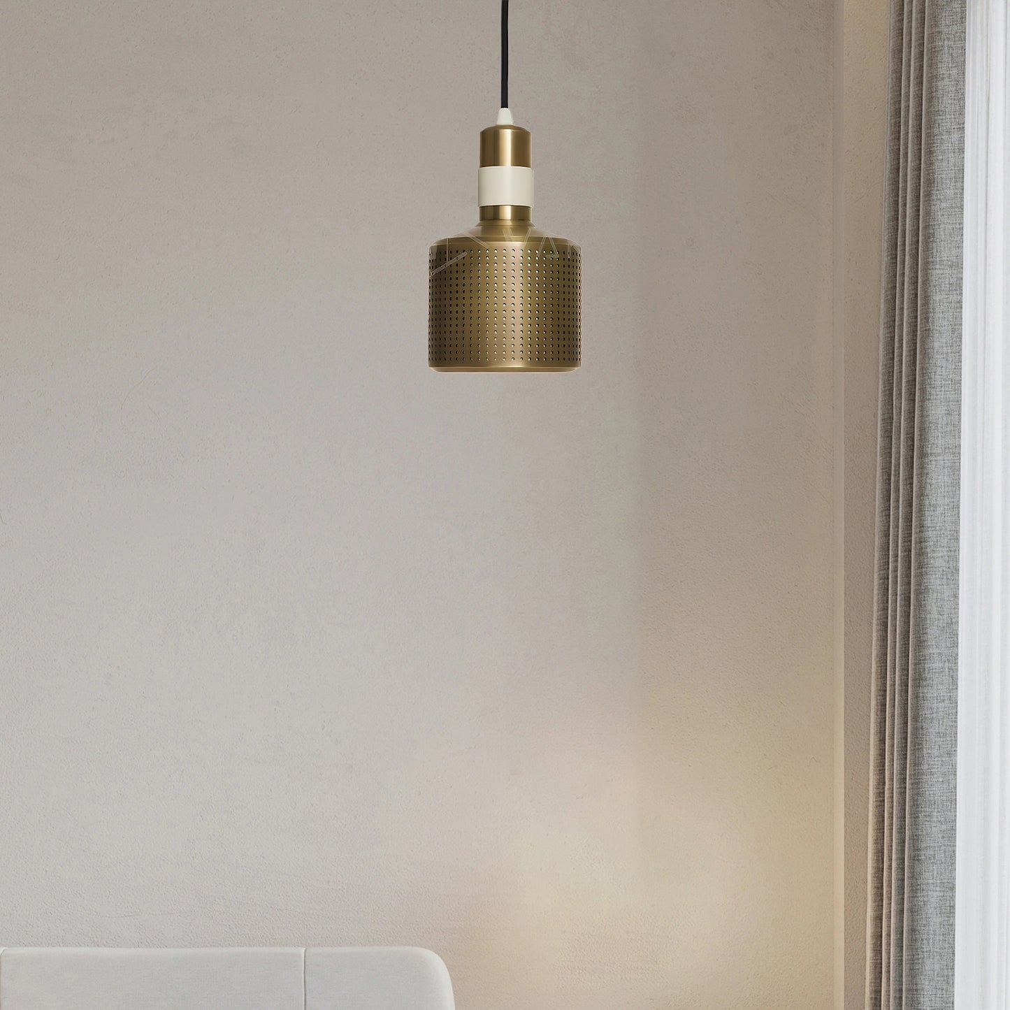 Riddle Eclectic Metal Pendant Lamp