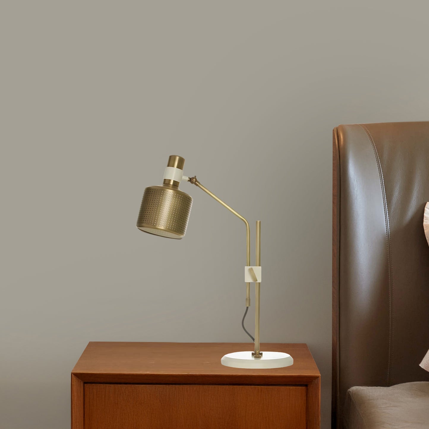 Riddle Eclectic Metal Table Lamp