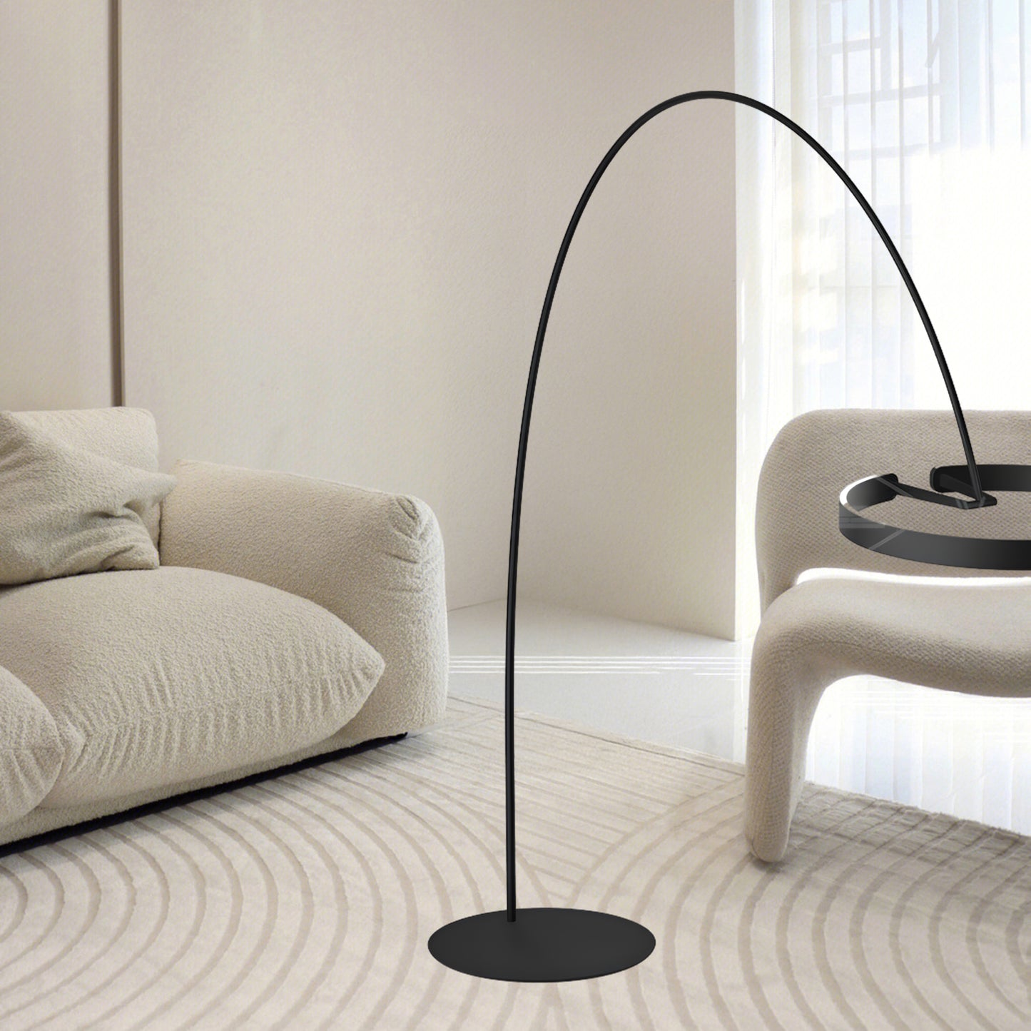 Ring Eclectic Metal Floor Light