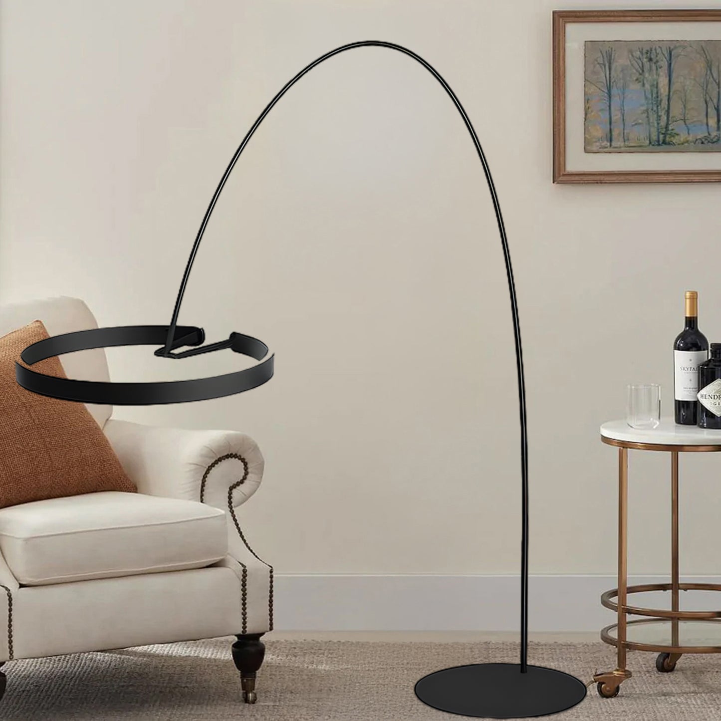 Ring Eclectic Metal Floor Light