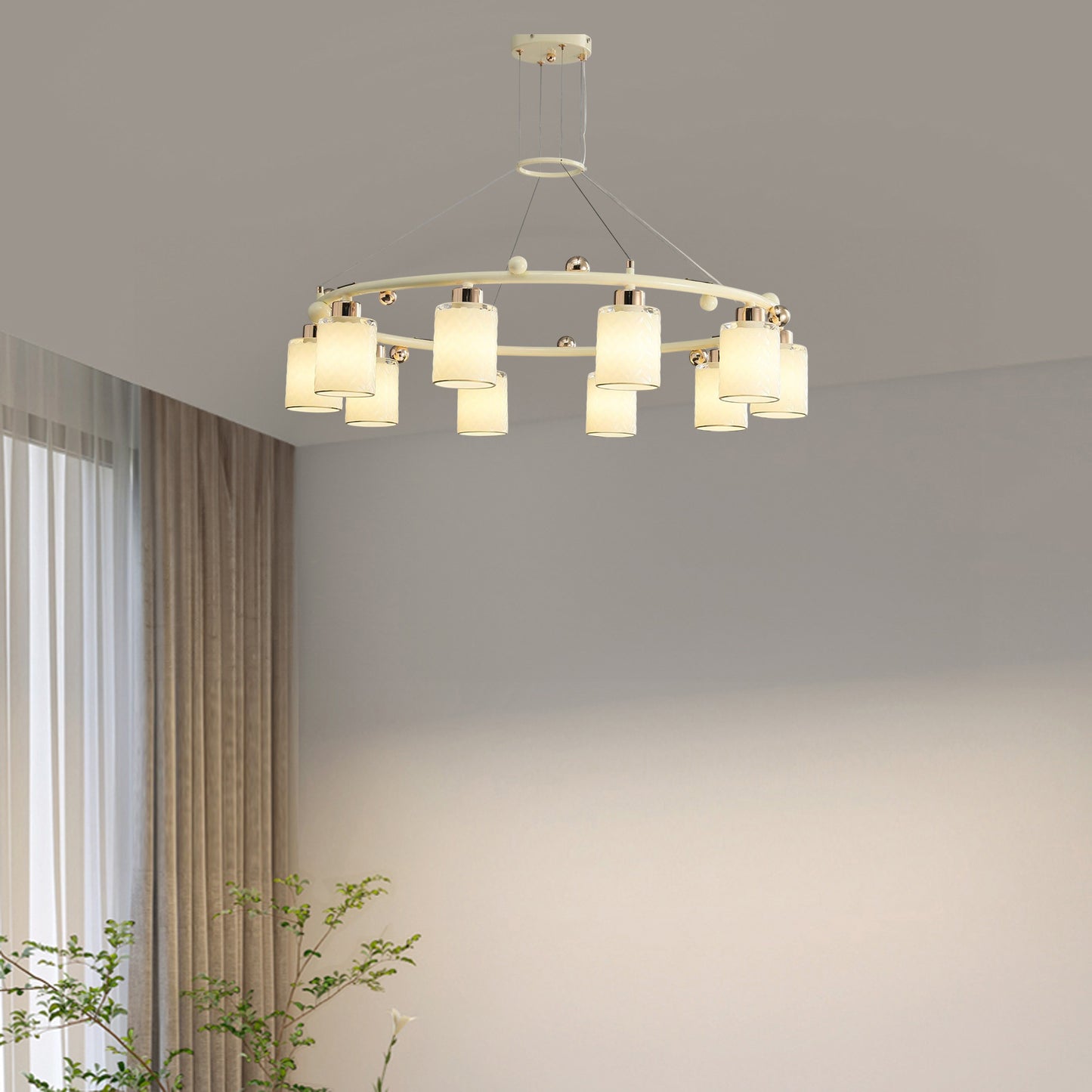 Ring Cup Modern Crystal Chandelier