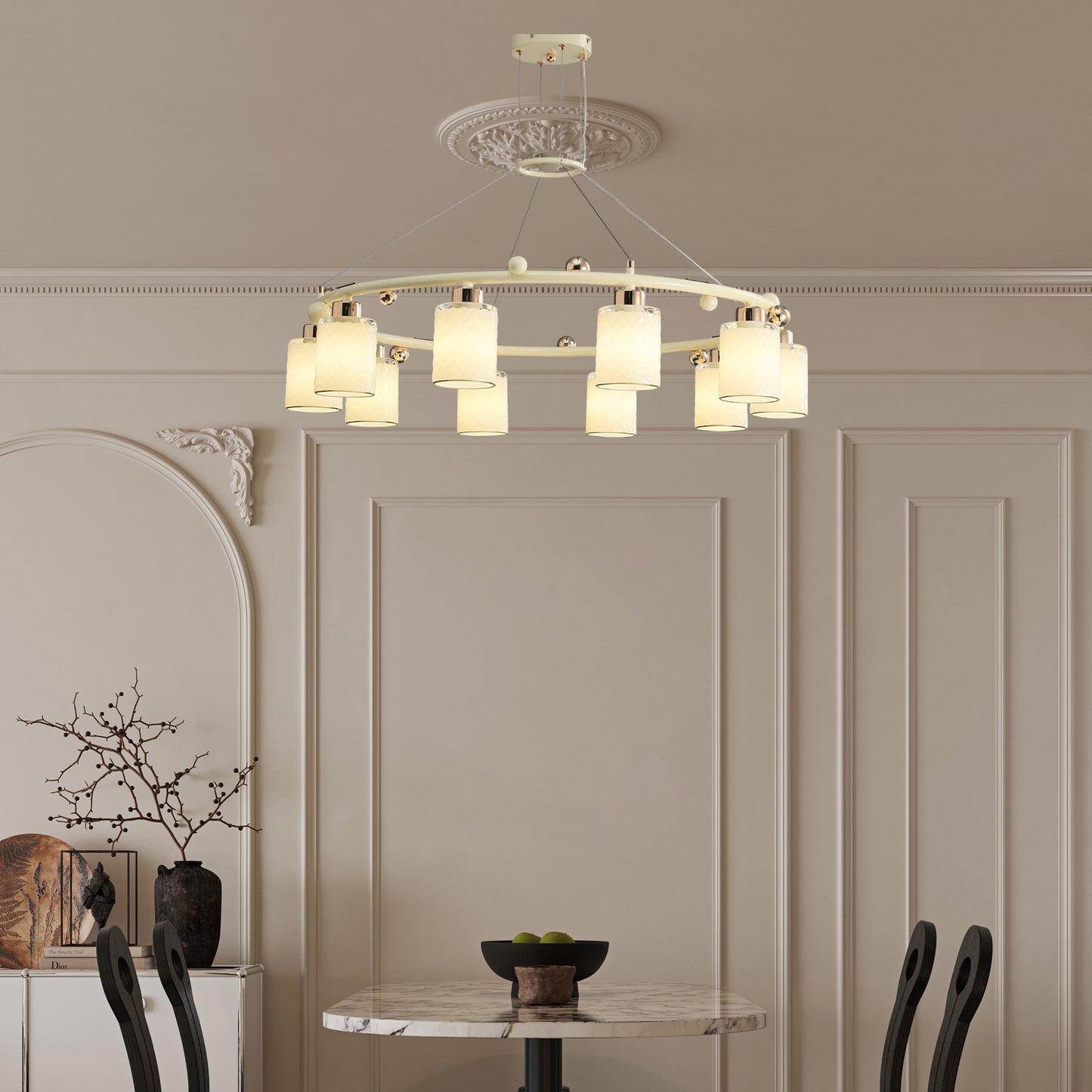 Ring Cup Modern Crystal Chandelier