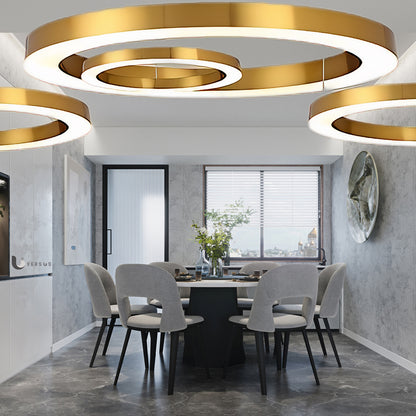 Ring LED Eclectic Metal Pendant Light