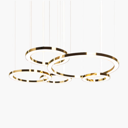 Ring LED Eclectic Metal Pendant Light