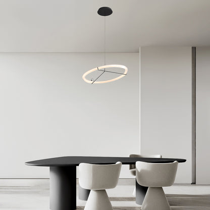 Ring Nodes Eclectic Metal Pendant Lamp