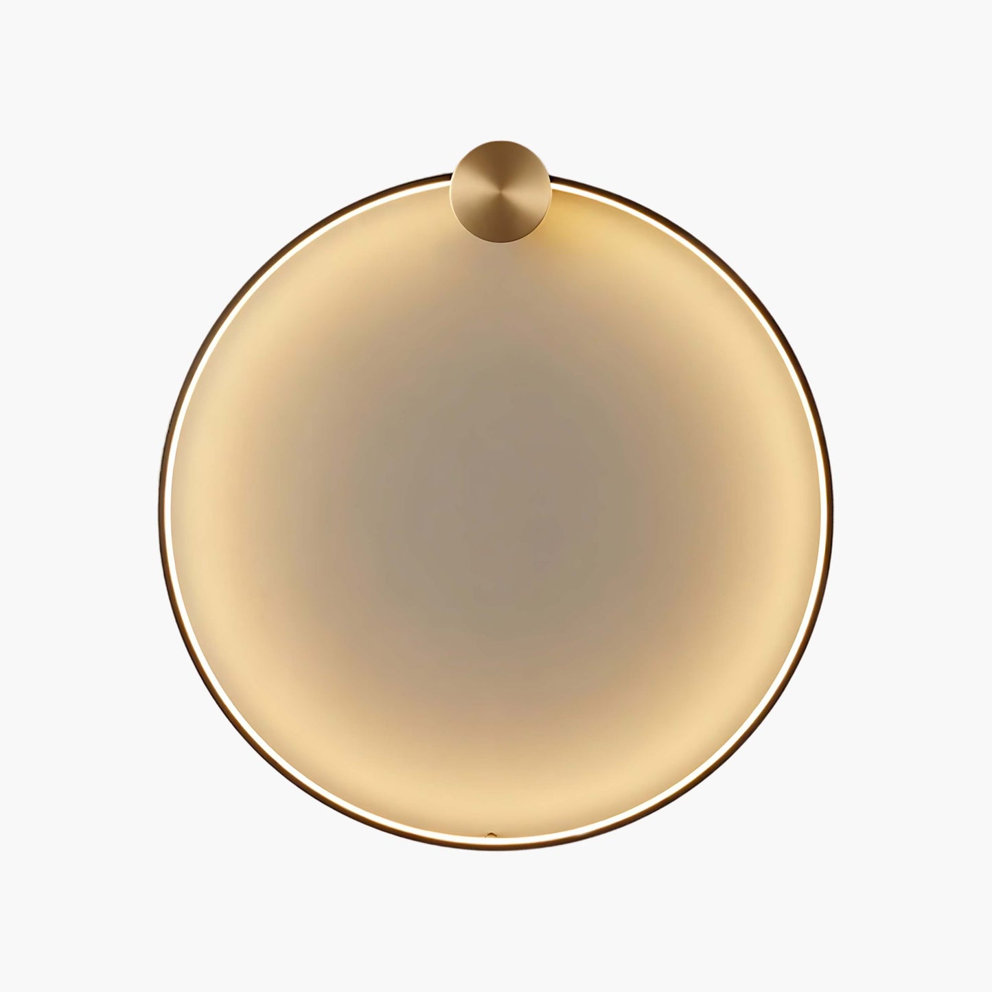 Ring Shaped LED Classic Brass Wall Light