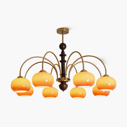 Ripe Persimmon Classic Crystal Chandelier