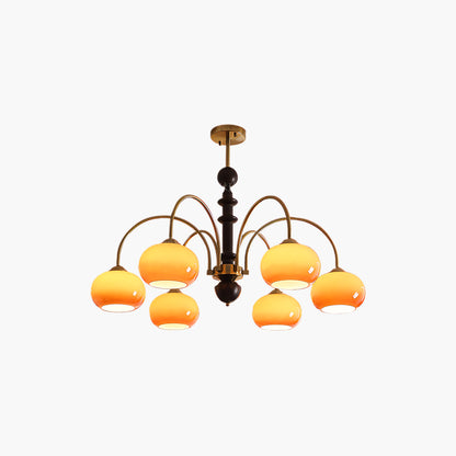 Ripe Persimmon Classic Crystal Chandelier