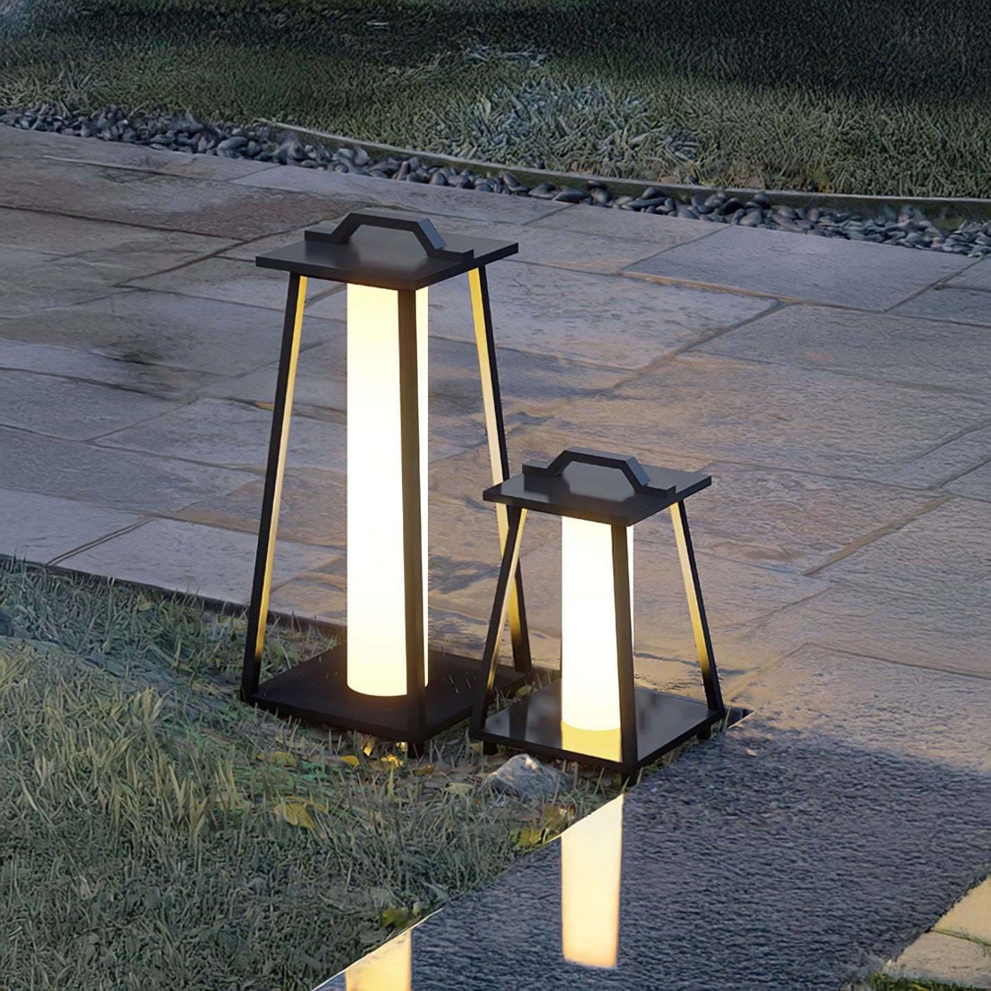 Roam Portable Art Deco Steel Outdoor Light