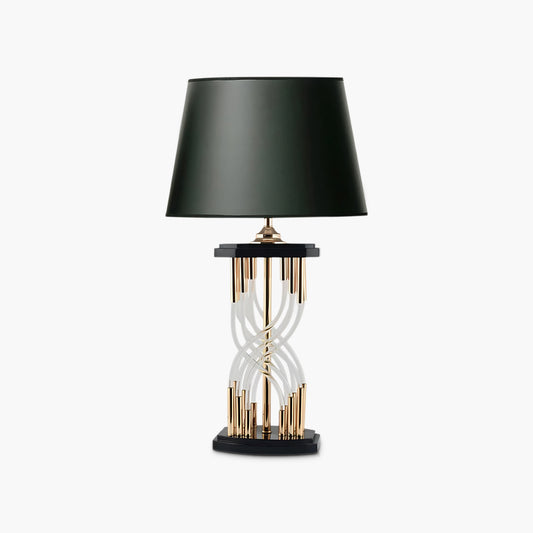 Rock And Rule Eclectic Crystal Table Lamp