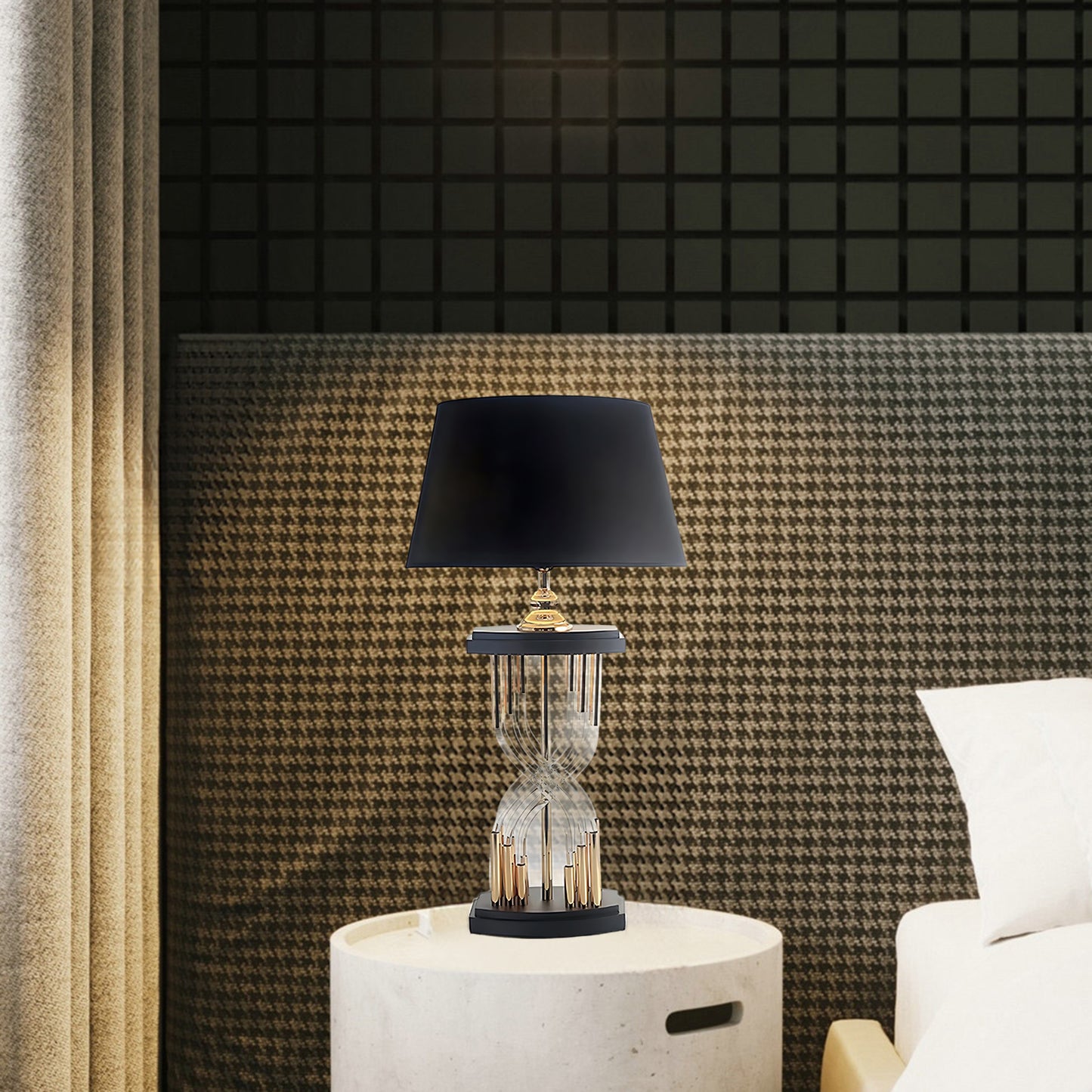 Rock And Rule Eclectic Crystal Table Lamp