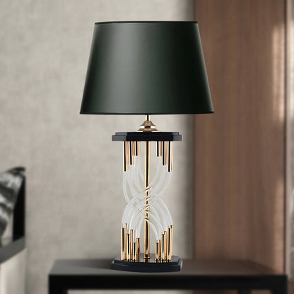 Rock And Rule Eclectic Crystal Table Lamp