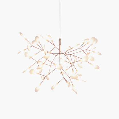 Rose Gold Firefly LED Eclectic Metal Chandelier