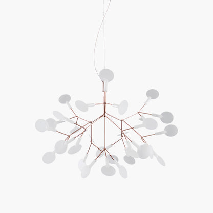 Rose Gold Firefly LED Eclectic Metal Chandelier