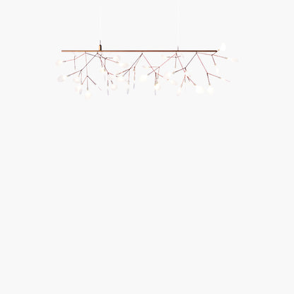 Rose Gold Firefly LED Eclectic Metal Chandelier