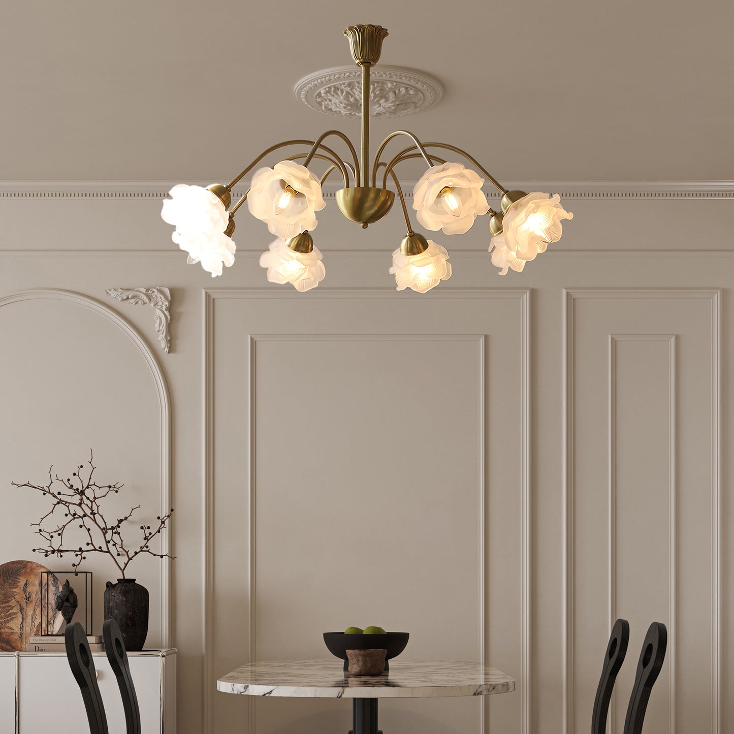 Roses Luxury Crystal Chandelier