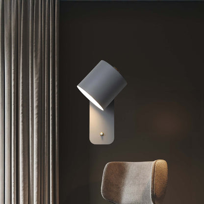 Rotatable Cylinder Minimalist Metal Wall Lamp