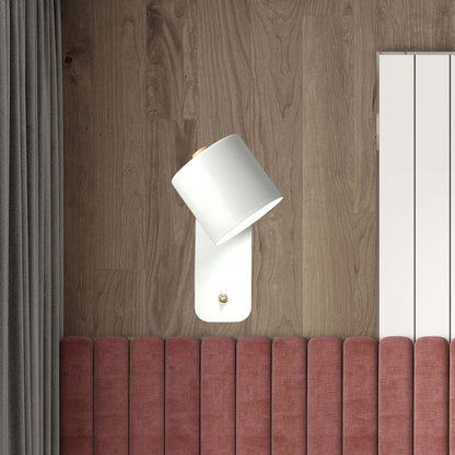 Rotatable Cylinder Minimalist Metal Wall Lamp