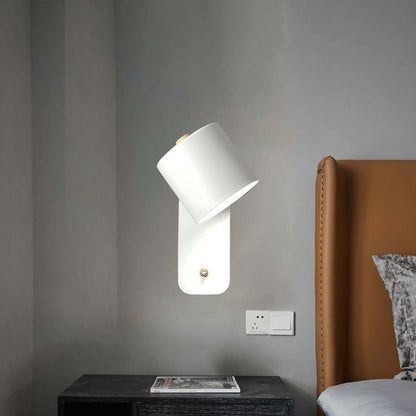 Rotatable Cylinder Minimalist Metal Wall Lamp