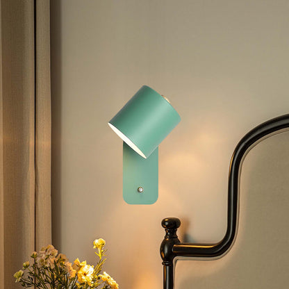 Rotatable Cylinder Minimalist Metal Wall Lamp