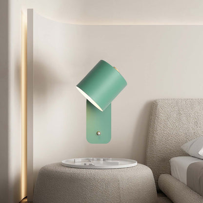 Rotatable Cylinder Minimalist Metal Wall Lamp