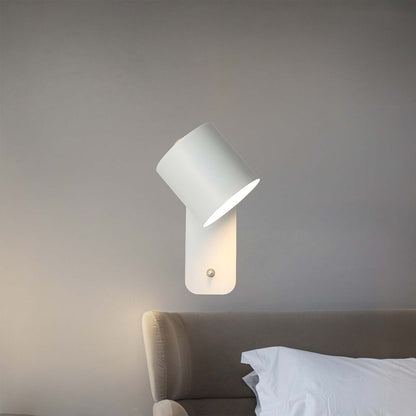 Rotatable Cylinder Minimalist Metal Wall Lamp