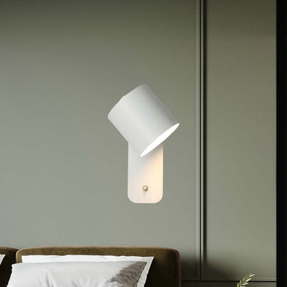 Rotatable Cylinder Minimalist Metal Wall Lamp