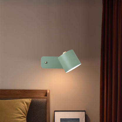 Rotatable Cylinder Minimalist Metal Wall Lamp