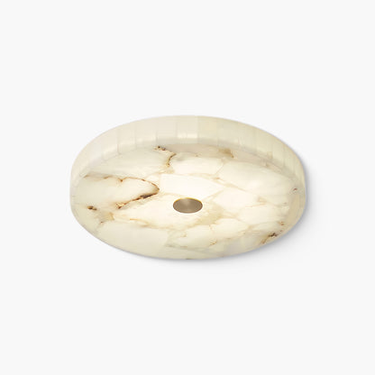 Round Alabaster Modern Metal Ceiling Lamp