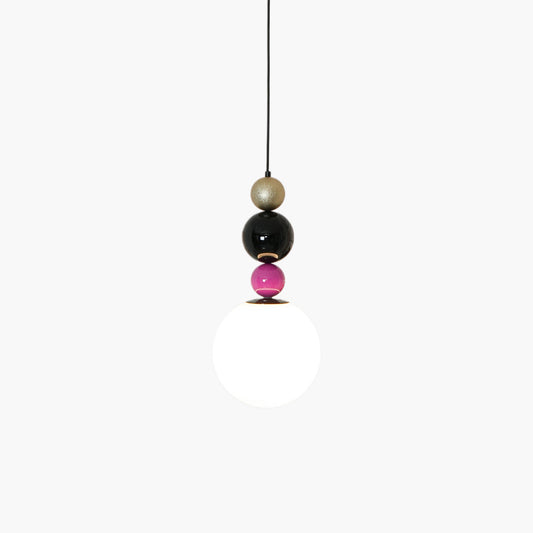 Round Balls Stacking Modern Crystal Pendant Lamp