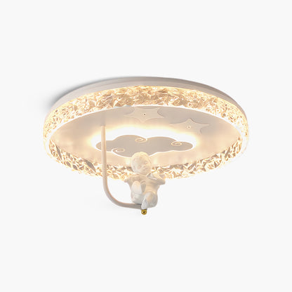 Round Carousel Childrens Ceiling Lamp