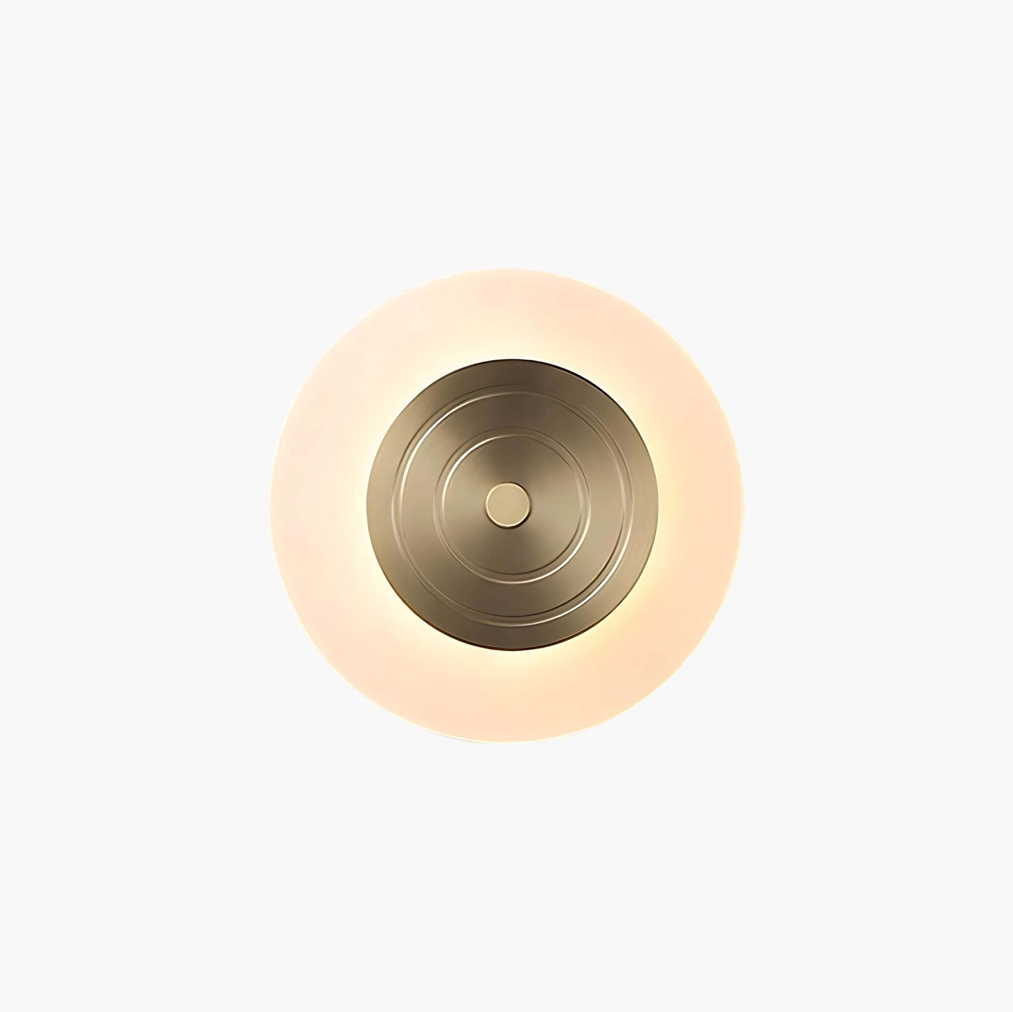 Round Moon Modern Brass Wall Lamp