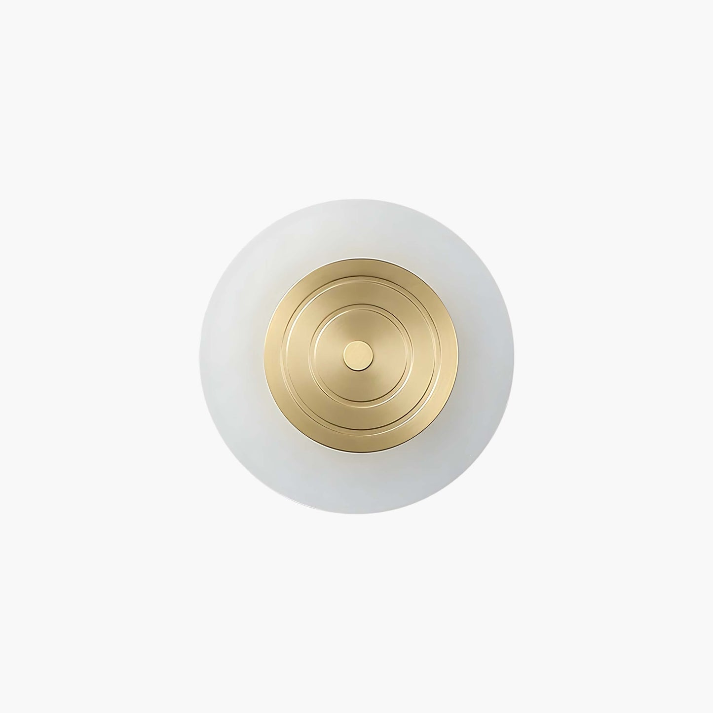 Round Moon Modern Brass Wall Lamp