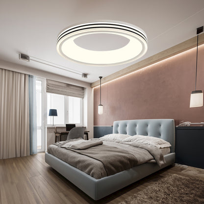 Round Shape Flush Modern Metal Ceiling Light