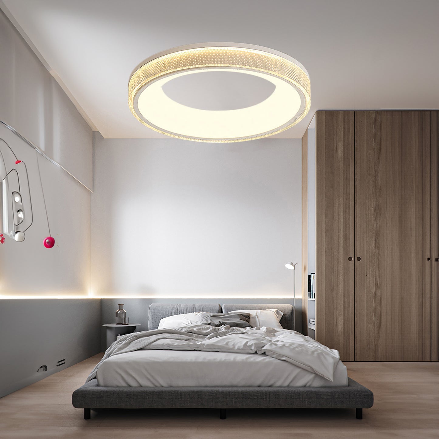 Round Shape Flush Modern Metal Ceiling Light