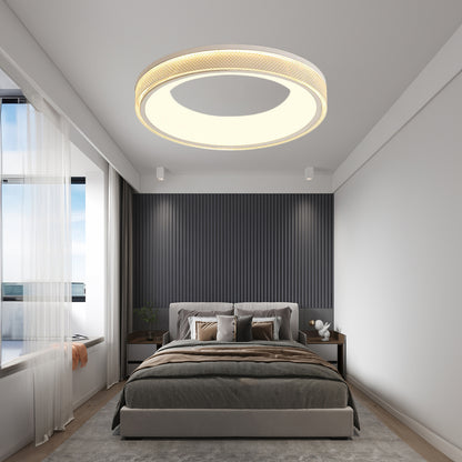 Round Shape Flush Modern Metal Ceiling Light